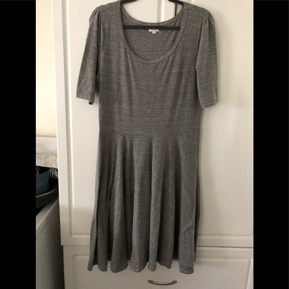 Lightly Used Gray LuLaRoe MIDI Dress.